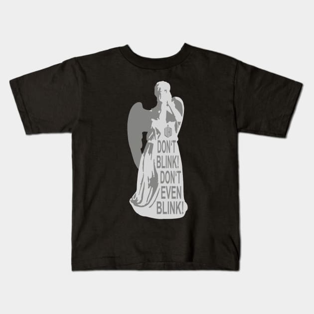 Alert - Weeping Angel  - Dont Blink 3 Kids T-Shirt by EDDArt